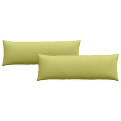 Coussins De Canapé 2 Pcs Vert Clair 120 X 40 Cm Tissu Vidaxl
