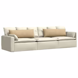 Coussins De Canapé 2 Pcs Vert Gris 120 X 40 Cm Vidaxl - Vue supplémentaire 2