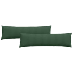 Coussins De Canapé 2 Pcs Vert Foncé 145 X 40 Cm Vidaxl
