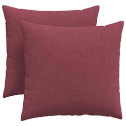 Coussins De Canapé 2 Pcs Bordeaux 45 X 45 Cm Tissu Vidaxl