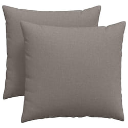 Coussins De Canapé 2 Pcs Taupe 45 X 45 Cm Tissu Vidaxl