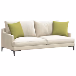 Coussins De Canapé 2 Pcs Vert Clair 45 X 45 Cm Tissu Vidaxl - Vue supplémentaire 2