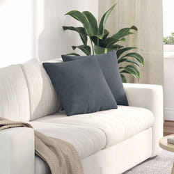 Coussins De Canapé 2 Pcs Gris Foncé 45 X 45 Cm Vidaxl