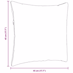 Coussins De Canapé 2 Pcs Gris Foncé 45 X 45 Cm Vidaxl - Vue supplémentaire 2