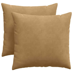 Coussins De Canapé 2 Pcs Marron 45 X 45 Cm Vidaxl