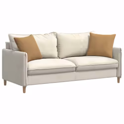 Coussins De Canapé 2 Pcs Marron 45 X 45 Cm Vidaxl - Vue supplémentaire 2