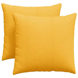 Coussins De Canapé 2 Pcs Jaune Clair 45 X 45 Cm Vidaxl