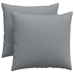Coussins De Canapé 2 Pcs Gris Clair 50 X 50 Cm Tissu Vidaxl