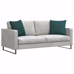 Coussins De Canapé 2 Pcs Vert Foncé 50 X 50 Cm Tissu Vidaxl - Vue supplémentaire 2