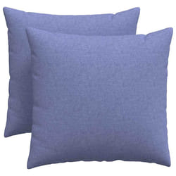 Coussins De Canapé 2 Pcs Bleu Denim 50 X 50 Cm Tissu Vidaxl