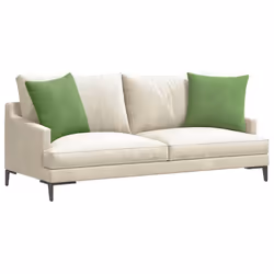 Coussins De Canapé 2 Pcs Vert Clair 50 X 50 Cm Vidaxl - Vue supplémentaire 2