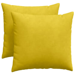 Coussins De Canapé 2 Pcs Jaune 50 X 50 Cm Vidaxl