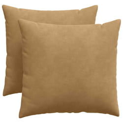 Coussins De Canapé 2 Pcs Marron 50 X 50 Cm Vidaxl