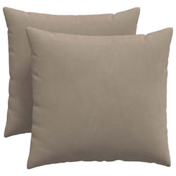 Coussins De Canapé 2 Pcs Taupe 50 X 50 Cm Tissu Vidaxl