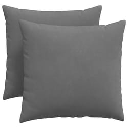 Coussins De Canapé 2 Pcs Gris Foncé 50 X 50 Cm Tissu Vidaxl