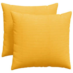 Coussins De Canapé 2 Pcs Jaune Clair 50 X 50 Cm Vidaxl