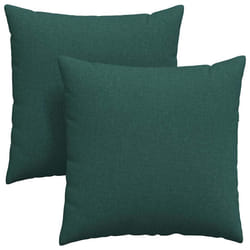 Coussins De Canapé 2 Pcs Vert Foncé 60 X 60 Cm Tissu Vidaxl