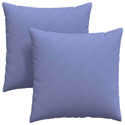 Coussins De Canapé 2 Pcs Bleu Denim 60 X 60 Cm Tissu Vidaxl