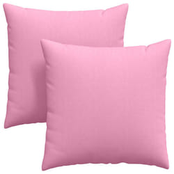 Coussins De Canapé 2 Pcs Rose 60 X 60 Cm Tissu Vidaxl