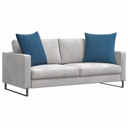 Coussins De Canapé 2 Pcs Bleu 60 X 60 Cm Vidaxl - Vue supplémentaire 2