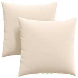 Coussins De Canapé 2 Pcs Beige 60 X 60 Cm Tissu Vidaxl