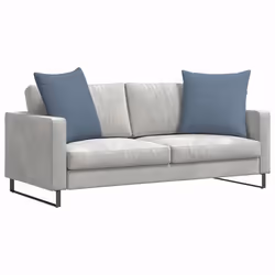 Coussins De Canapé 2 Pcs Bleu 60 X 60 Cm Vidaxl - Vue supplémentaire 2