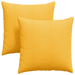 Coussins De Canapé 2 Pcs Jaune Clair 60 X 60 Cm Vidaxl