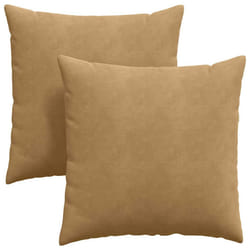 Coussins De Canapé 2 Pcs Marron 80 X 80 Cm Vidaxl