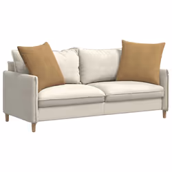 Coussins De Canapé 2 Pcs Marron 80 X 80 Cm Vidaxl - Vue supplémentaire 2