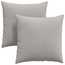 Coussins De Canapé 2 Pcs Gris Clair 80 X 80 Cm Tissu Vidaxl