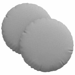 Coussins De Siège 2 Pcs Gris Nuage Ø30 X 13 Cm Tissu Vidaxl