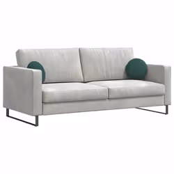 Coussins De Siège 2 Pcs Vert Foncé Ø 40 X 13 Cm Velours Vidaxl - Vue supplémentaire 2