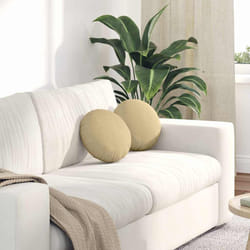 Coussins De Siège 2 Pcs Vert Gris Ø 30 Cm Vidaxl