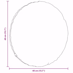 Coussins De Siège 2 Pcs Crème Ø 40 Cm Tissu En Velours Côtelé Vidaxl - Vue supplémentaire 2