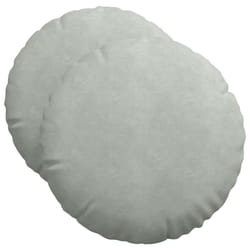 Coussins De Siège 2 Pcs Gris Clair Ø 40 X 13 Cm Velours Vidaxl
