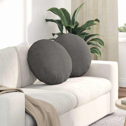 Coussins De Siège 2 Pcs Gris Clair Ø 50 Cm Vidaxl