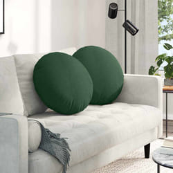 Coussins De Siège 2 Pcs Vert Foncé Ø 50 Cm Vidaxl
