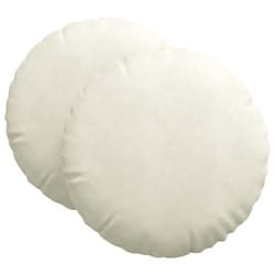 Coussins De Siège 2 Pcs Crème Ø 40 X 13 Cm Velours Vidaxl