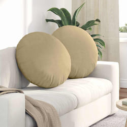 Coussins De Siège 2 Pcs Vert Gris Ø 60 Cm Vidaxl