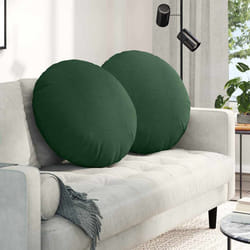 Coussins De Siège 2 Pcs Vert Foncé Ø 60 Cm Vidaxl