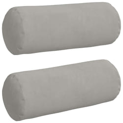 Coussins D'Accent 2 Pcs Gris Clair Ø 15 X 40 Cm Vidaxl