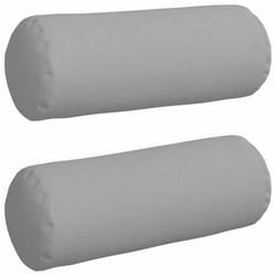 Coussins D'Accent 2 Pcs Gris Nuage Ø 25 X 70 Cm Tissu Vidaxl
