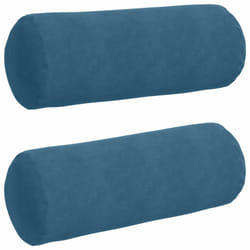 Coussins D'Accent 2 Pcs Bleu Ø 25 X 70 Cm Vidaxl