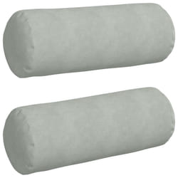 Coussins D'Accent 2 Pcs Gris Clair Ø 25 X 70 Cm Vidaxl