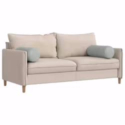 Coussins D'Accent 2 Pcs Gris Clair Ø 25 X 70 Cm Vidaxl - Vue supplémentaire 2