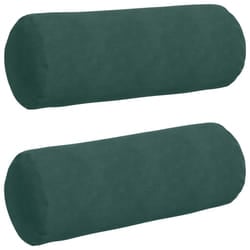 Coussins D'Accent 2 Pcs Vert Foncé Ø 25 X 70 Cm Vidaxl