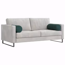 Coussins D'Accent 2 Pcs Vert Foncé Ø 25 X 70 Cm Vidaxl - Vue supplémentaire 2