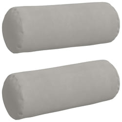 Coussins D'Accent 2 Pcs Gris Clair Ø 25 X 70 Cm Vidaxl