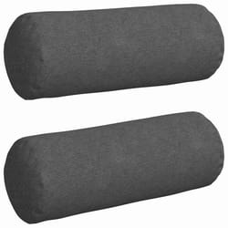 Coussins D'Accent 2 Pcs Gris Foncé Ø 25 X 70 Cm Vidaxl