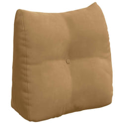 Coussin De Dos Marron 45 X 24 X 50 Cm Velours Vidaxl
